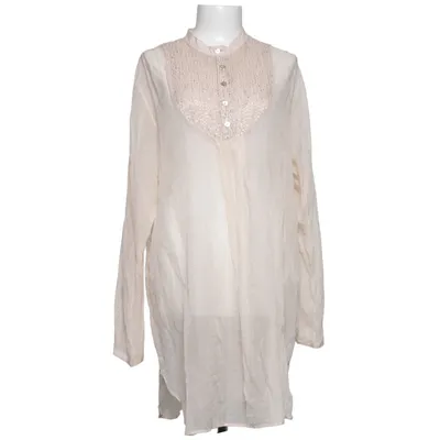Blouse (Beige) van Ambre Babzoe Katoen, Zijde