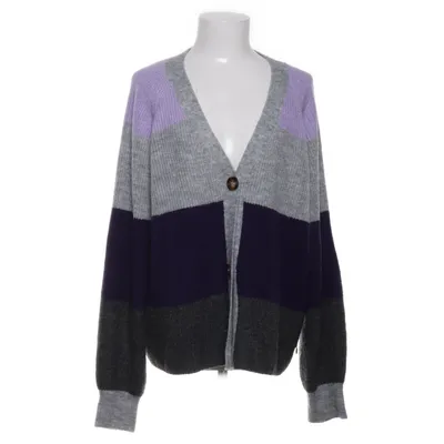 Cardigan (Gray, Purple, Multicolored) from Gina Collection Acrylic, Elastane, Polyester, Wool