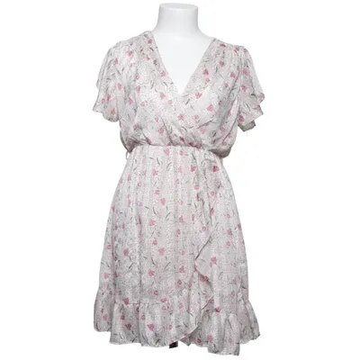 Robe portefeuille (Blanc, Rose, Vert) de In April 1986 Polyester, Viscose