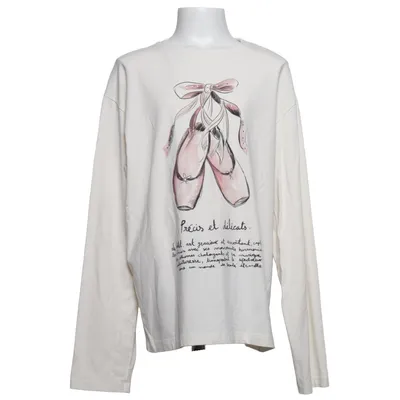 Langærmet t-shirt (Beige) fra Zara Bomuld, Elastan