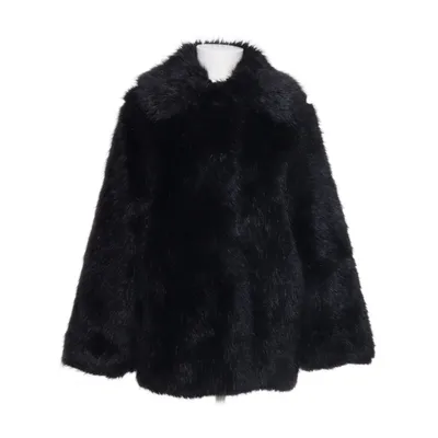 Winter jacket (Black) from H&M Modern Classic Acrylic, Polyester, Viscose