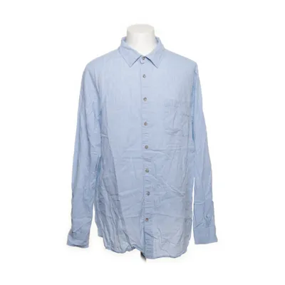Shirt (Blauw) van Dressmann Katoen, Linnen
