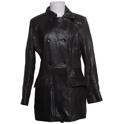 Veste en cuir (Marron) de P.S Design Polyester, Cuir