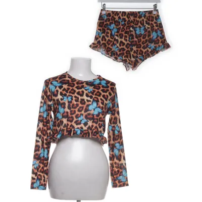 Set (Brun, Blå, Flerfärgad) från Boohoo Elastan, Polyester