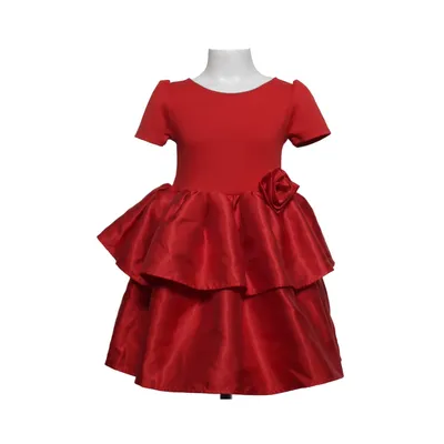Kjole (Rød) fra H&M Elastan, Polyester, Viscose