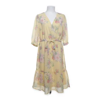 Wrap dress (Yellow, Multicolored) from Happy Holly Polyester