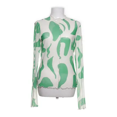 Långärmad t-shirt (Grön, Vit) från Monki Bomull, Polyester