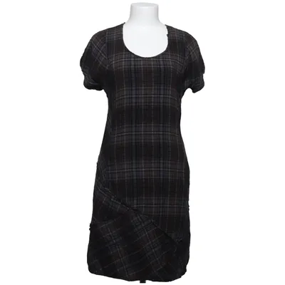 Dress (Brown, Gray) from Sandwich Cotton, Polyester, Viscose, Wool