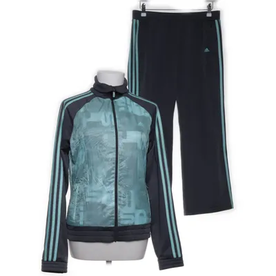 Trainingsset (Blauw, Grijs) van Adidas Polyester, Nylon