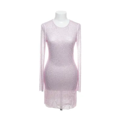 Jurk (Glitzer Mesh Dress in pink) van Self-Portrait