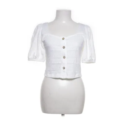 Dirndlblus (Vit) från VILA Bomull, Elastan, Polyester