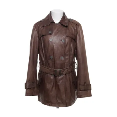 Leather coat (Brown) from David Moore Cotton, Leather