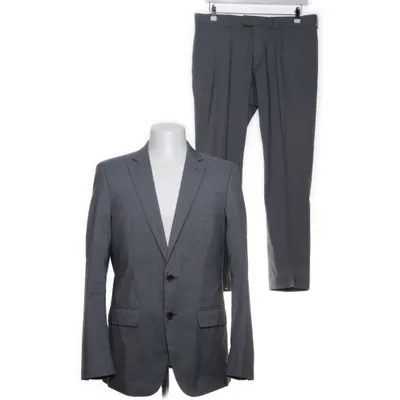 Suit (Gray) from Zara Man Cotton, Elastane, Polyester