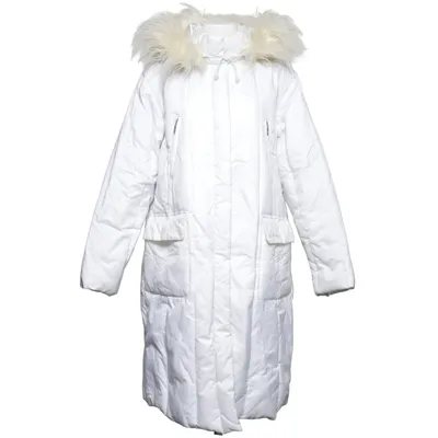 Doudoune longue (Blanc) de Elka Acétate, Duvet, Plume, Polyamide