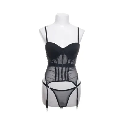 Ondergoed set (Zwart) van Luvinity Berlin Elastaan, Polyester