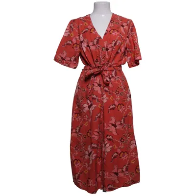 Skjortklänning (Röd, Flerfärgad) från Indiska Bomull, Linne