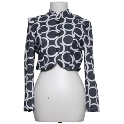 Bolero (Blue, White) from Saopaulo Elastane, Polyester, Viscose