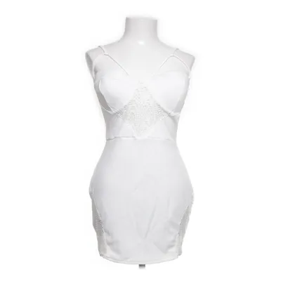 Cocktailklänning (Vit) från Boohoo Night Elastan, Polyester