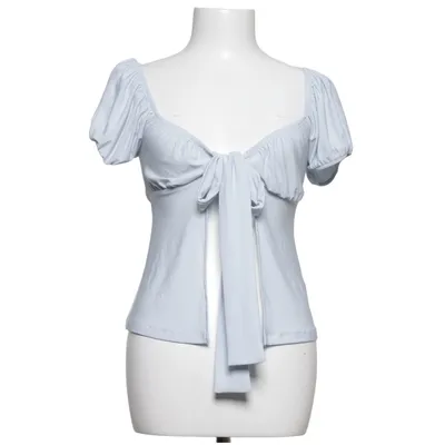 Wrap top (Blue) from NA-KD Elastane, Polyester
