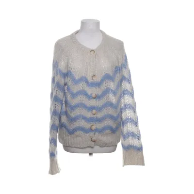 Cardigan (Blå, Beige) fra Second Female Alpacauld, Mohair, Polyamid