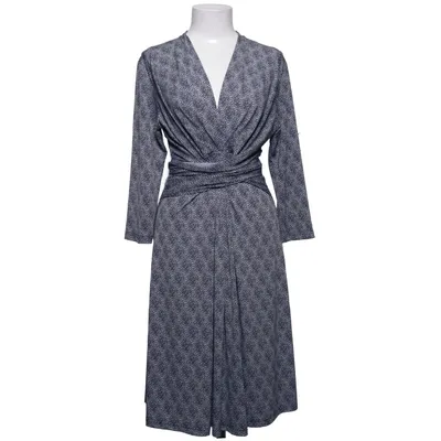 Omlottklänning (Blå, Vit, Flerfärgad) från Ilse Jacobsen Elastan, Polyester