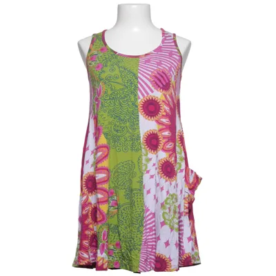 Kjole (Pink, Grøn, Flerfarvet) fra Handberg Elastan, Viscose