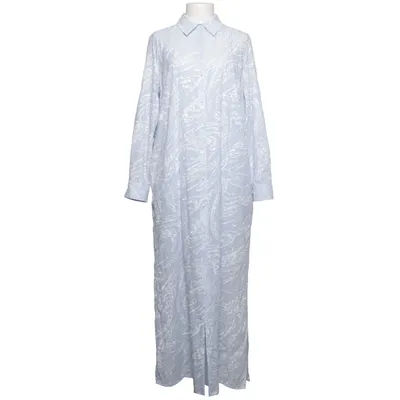 Shirt dress (Blue, White) from Lala Cotton, Viscose