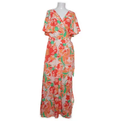 Omlottklänning (Orange, Flerfärgad) från Shein Curve Polyester