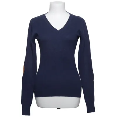 Pullover (Blau) von Maison Scotch Baumwolle, Leder, Wolle