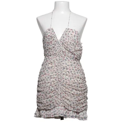 Jurk (Beige, Meerkleurig) van Zara Metallvezel, Polyester
