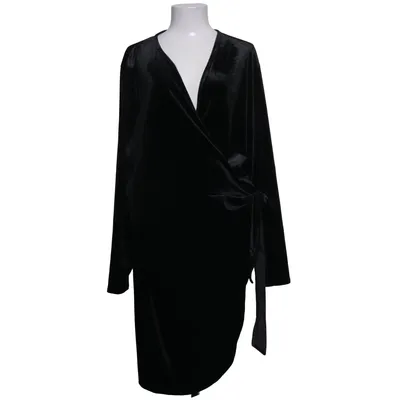 Omlottklänning (Svart) från Lindex Elastan, Polyester