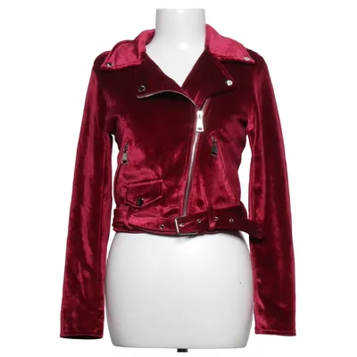 Bikerjakke (Rød) fra Mochy Elastan, Polyester