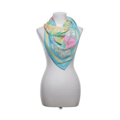 Scarf (Blå, Flerfärgad) Silke