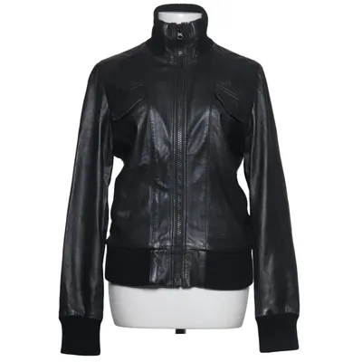 Leren jack (Zwart) van Dickies Leer