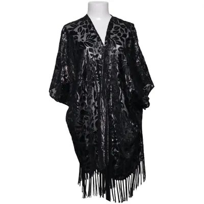Kimono (Svart, Silverfärgad) från Soaked in Luxury Polyester, Viskos