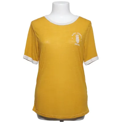 T-shirt (Geel, Wit) van Ghanda Katoen, Polyester, Viscose
