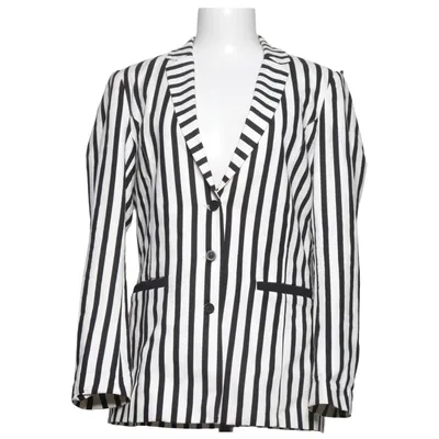 Blazer (Sort, Hvid) fra Dranella Bomuld, Elastan, Polyester