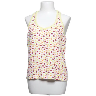 Tank Top (White, Multicolored) from Casual by Halens Cotton