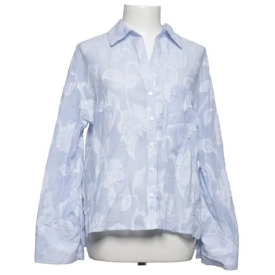 Chemise (Bleu, Blanc) de Mango Coton