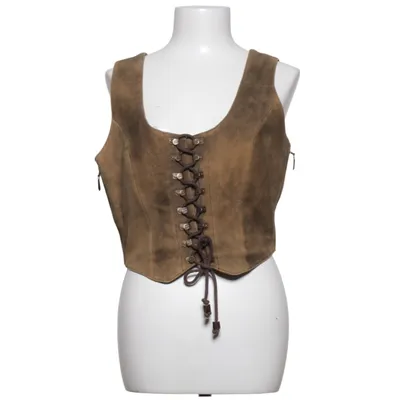 Leren vest (Bruin) van St. Moritz Leer