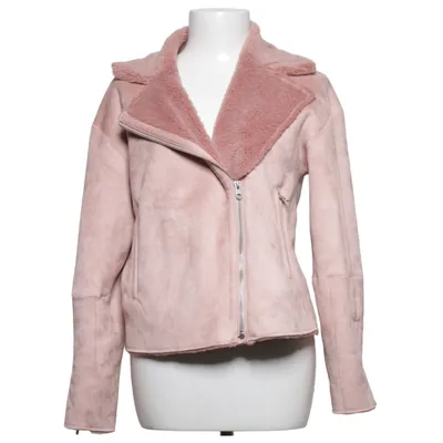 Veste en peau de mouton retournée (Rose) de Zara Basic Outerwear Acrylique, Polyester