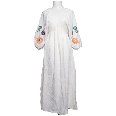 Robe (Blanc, Multicolore) de Wiya Coton