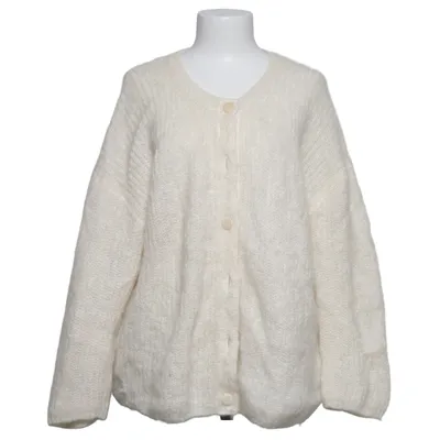 Cardigan (White) from La Maille Sézane Elastane, Mohair, Polyamide, Polyester