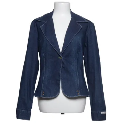 Veste en jean (Bleu) de Baby Phat Coton, Élasthane