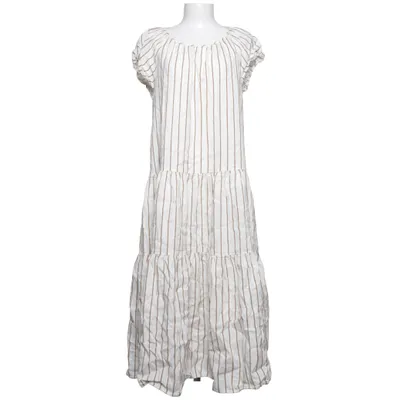 Robe (Blanc, Marron) de Voglia Coton, Lin