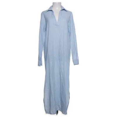 Skjortklänning (Blå, Vit) från Ellos Bomull