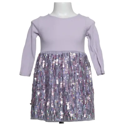 Robe (Violet, Rose, Argent) de H&M Coton, Élasthane, Polyester