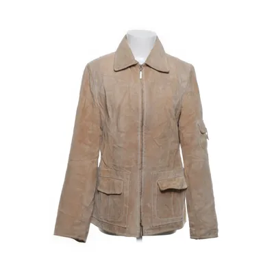 Läderjacka (Beige) från TCM Skinn, Polyester