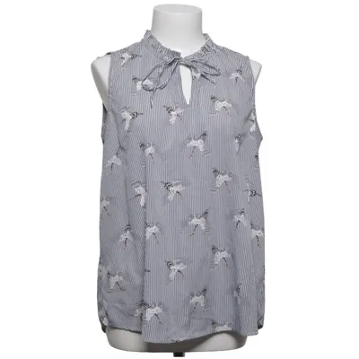 Top (Blue, White) from Cha Cha Polyester