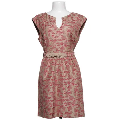 Dress (Beige, Red) from Hoss Intropia Cotton, Silk